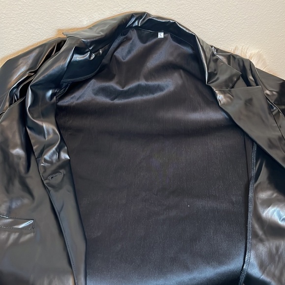 *3/$15* Black Faux Leather Jacket - Picture 11 of 11